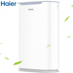 J-海尔/Haier 空气净化器家用办公除甲醛去二手烟pm2.5净化机除雾霾除过敏源净化器 KJ200F-H15A月牙白